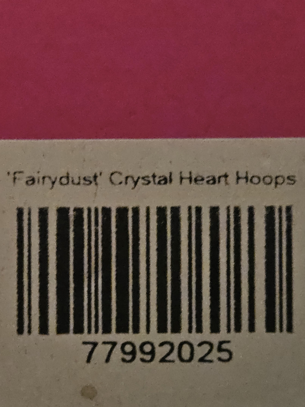 Sassy Jones - Fairydust Crystal Heart Hoops - Picture 3 of 3